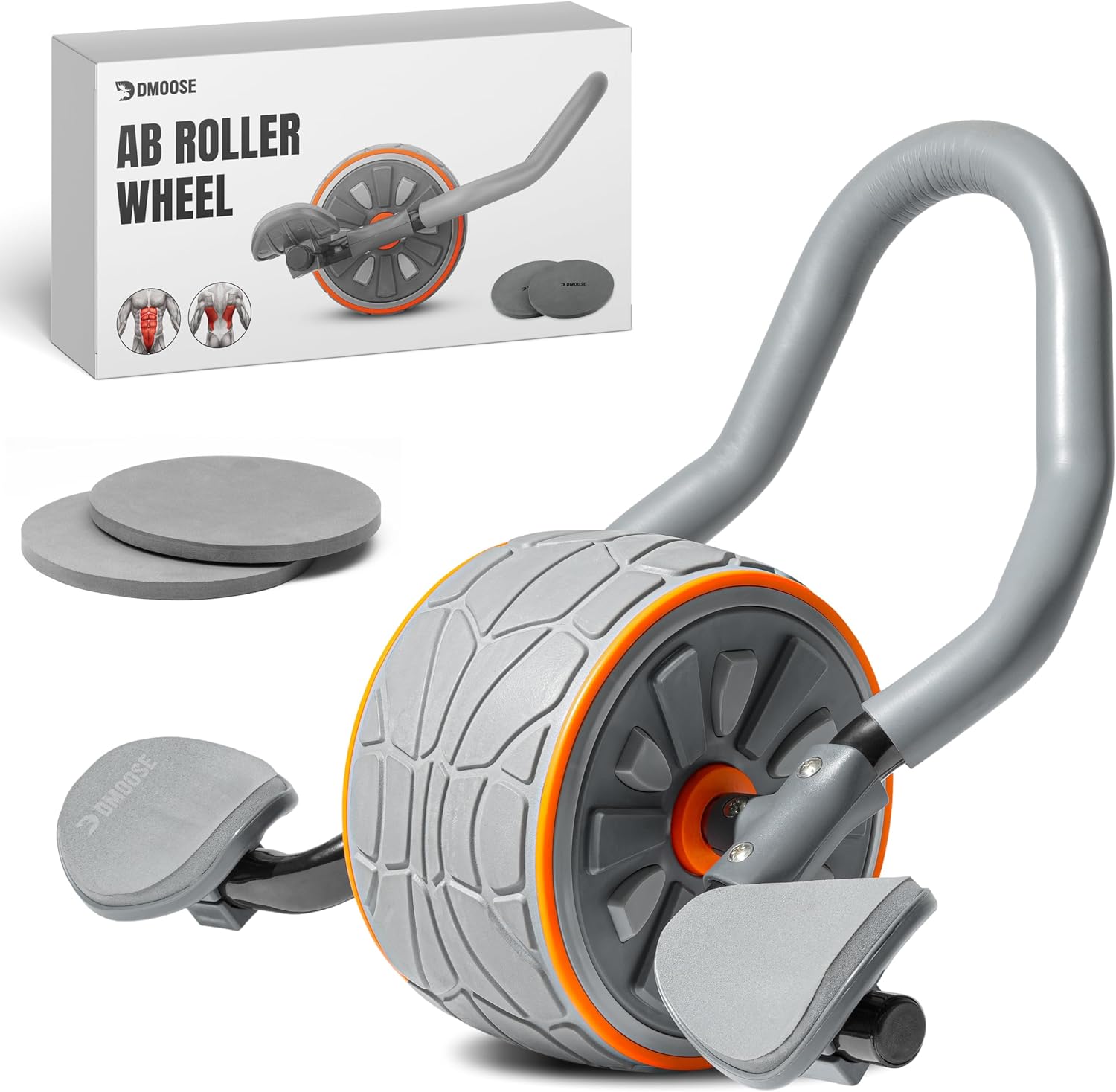 Ab Roller Wheel With Elbow Support - DMoose Fitness Ab Roller Wheel met