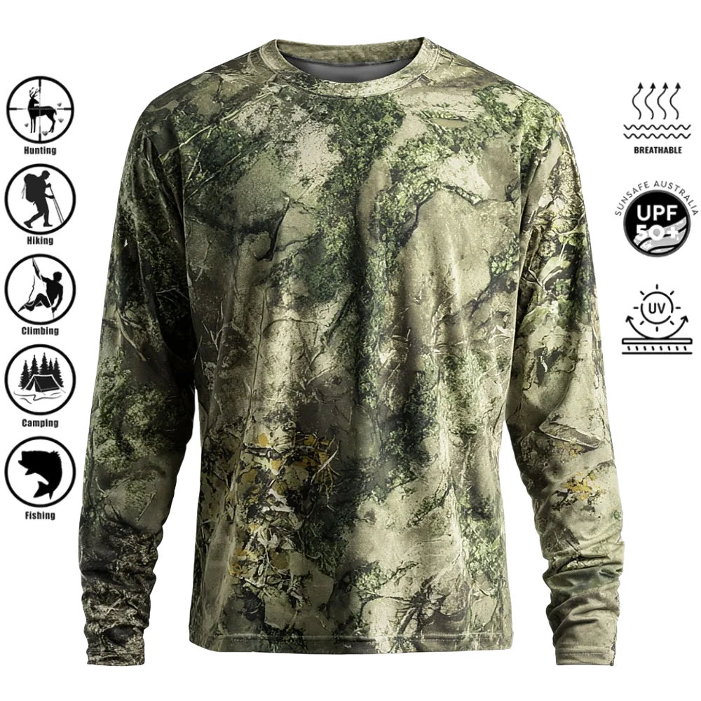 Hiking - Heren T-shirt met lange mouwen, polyester,
